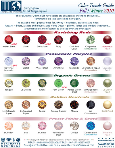 2010 Fashion Trends Fallwinter on Fall Winter 2010 Color Trends For Jewelry  Fashion  Accessories And